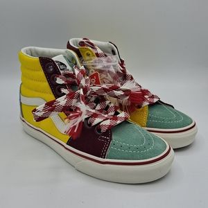 NEW Womens Vans SK8-HI Frayed Laces Creme De Menthe Sneaker Shoes Size 5